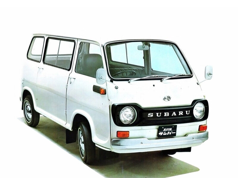 Subaru Sambar 2 поколение, рестайлинг, минивэн (01.1970 - 01.1973)